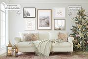 ROMANTIC CHRISTMAS Wall&Frame Mockup, a Poster Template by MyHomeMockups (Thumbnail 6 of 11)