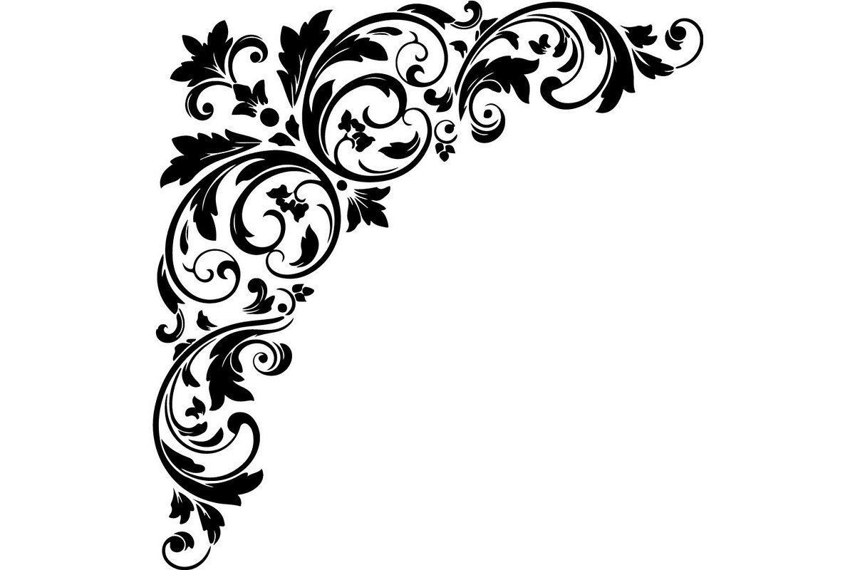 Premium Swirl Leaf Corner Frame, a Decorative Illustration by Creativeshirt (Photo 20 of 20)