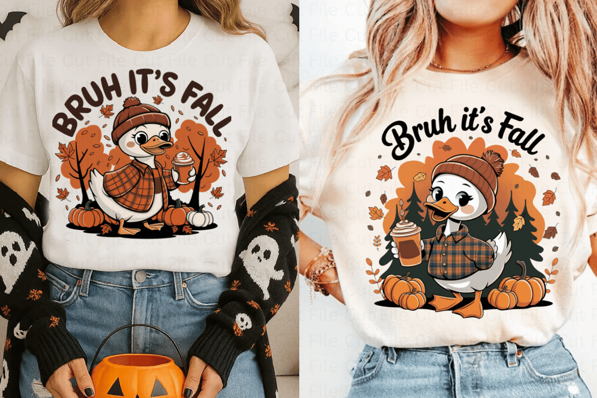 Bruh It s Fall Png Funny Goose Fall, a Graphic by Cut File (Photo 2 of 5)