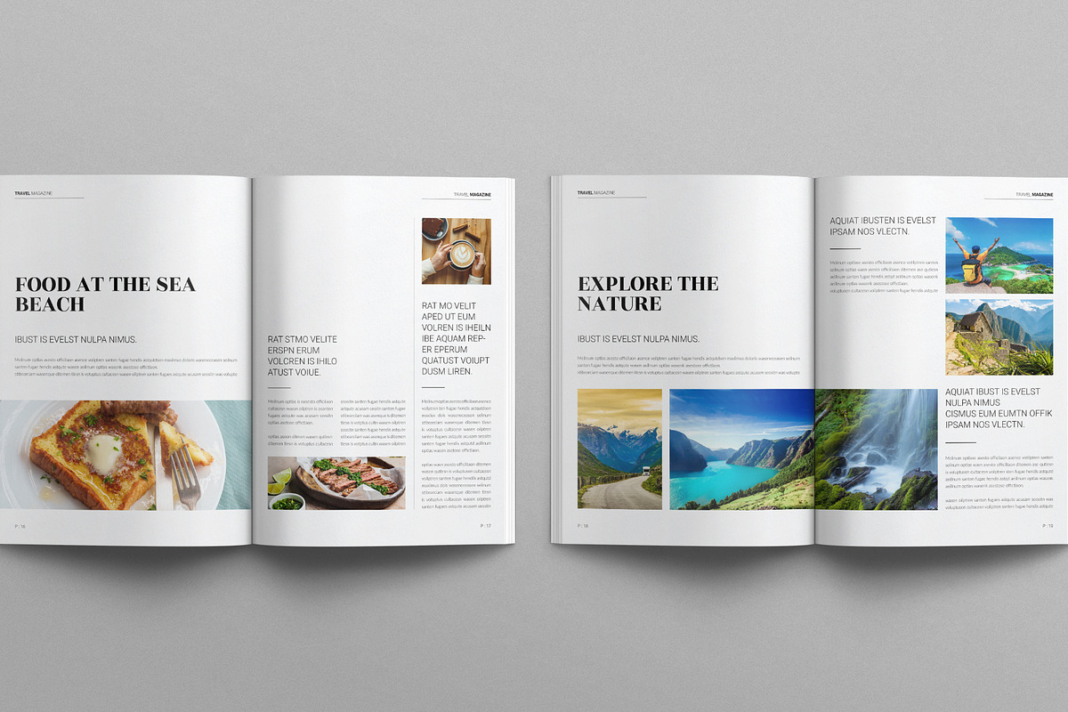Travel Magazine Template, a Magazine Template by E-Type (Photo 7 of 8)