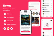 Nexus - AI Image Generator Mobile Ap, an App Template by twinstd (Thumbnail 1 of 5)