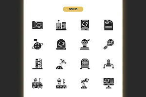 Space Research Icons