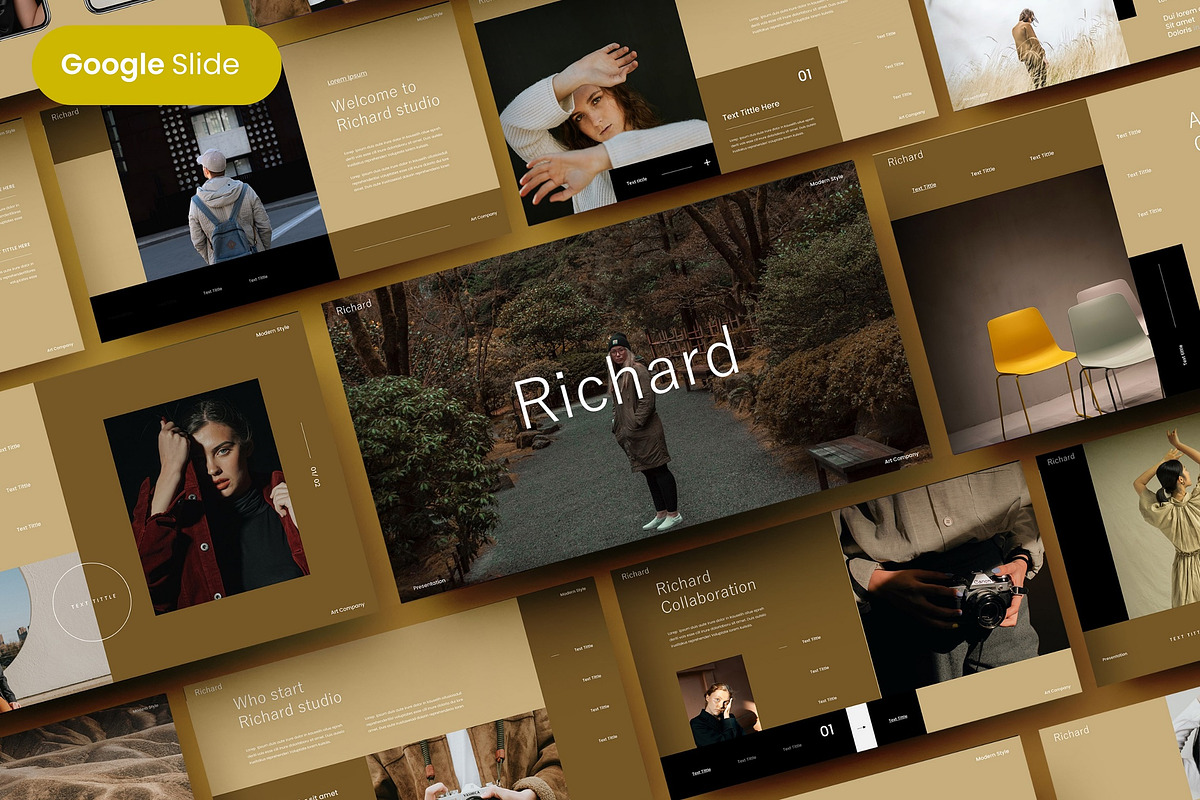 Richard - Business Google Slide, a Presentation Template by Dens Creative Studio (Photo 1 of 6)