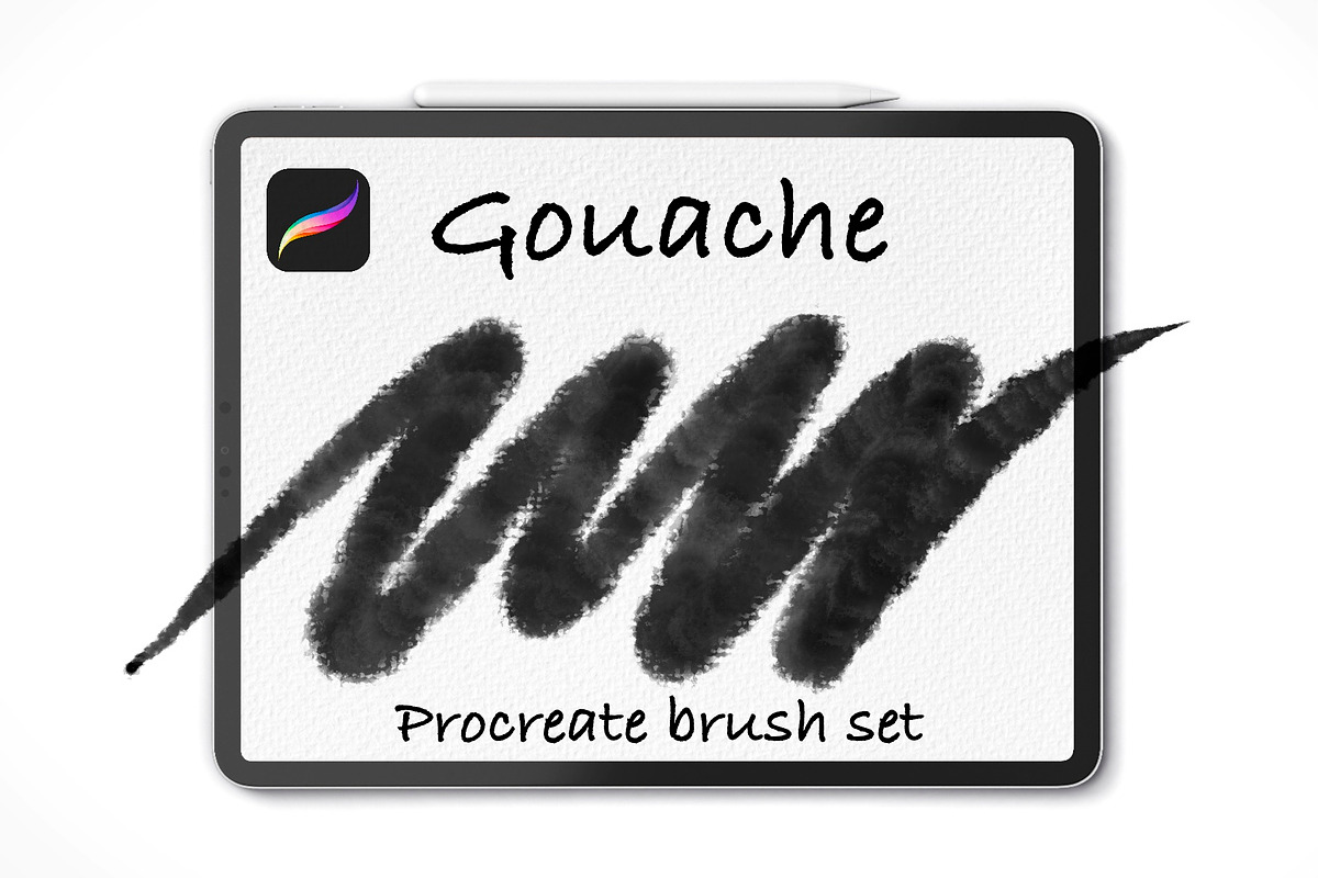 Gouache brushes for Procreate, a Brush Add-On by Art Sproot (Photo 1 of 7)