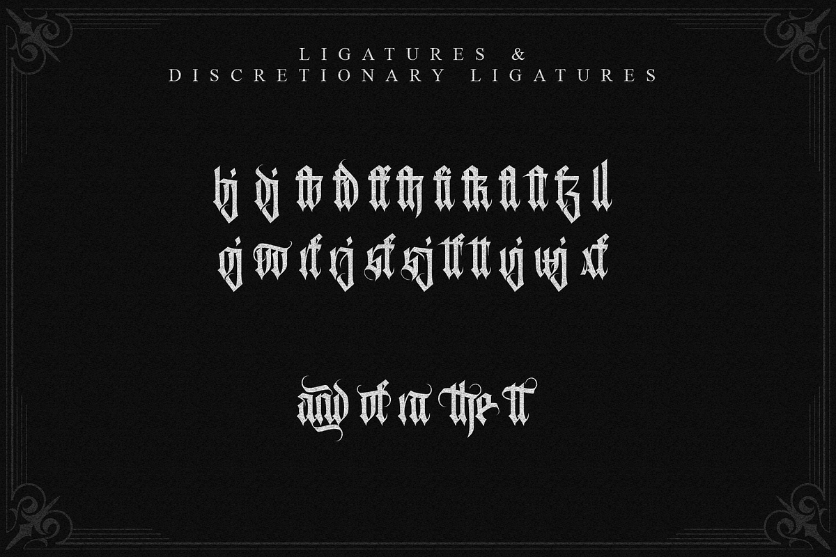Avertequestra, a Blackletter Font by Emmanuel Buron (Photo 4 of 12)