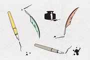 Vector Quill Set, a Graphic by Dandylyon Designs (Thumbnail 2 of 5)