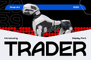 TRADER, a Sans Serif Font by Pinisi ART (Thumbnail 1 of 10)