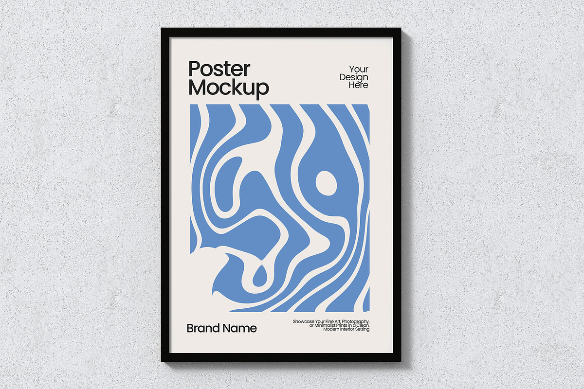 Simple Poster Frame Mockup, a Product Mockup by graphypix (Photo 1 of 4)