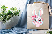 Coquette Easter Bunny Bubblegum Png, an Illustration by DreamPrint404 (Thumbnail 6 of 6)