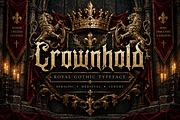 Crownhold Gothic, a Blackletter Font by Wow Magic (Thumbnail 4 of 5)