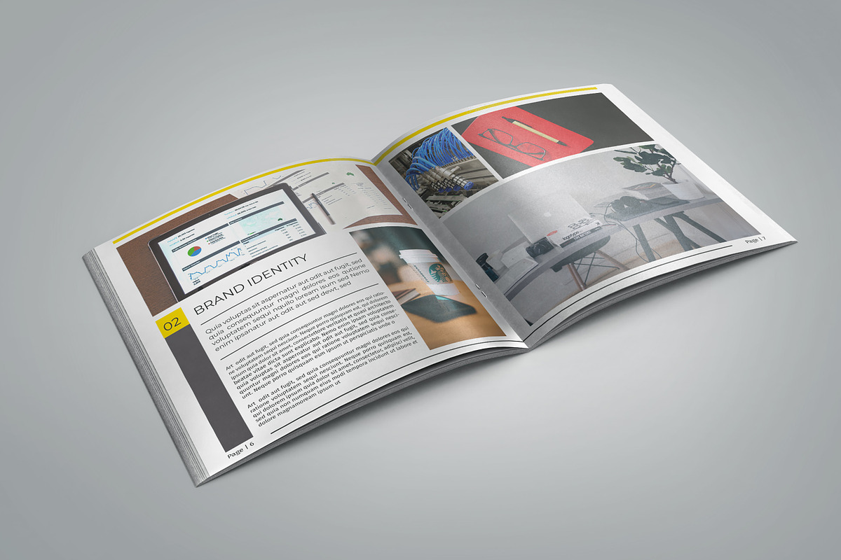 Square Portfolio Brochure, a Brochure Template by Template Shop (Photo 4 of 10)