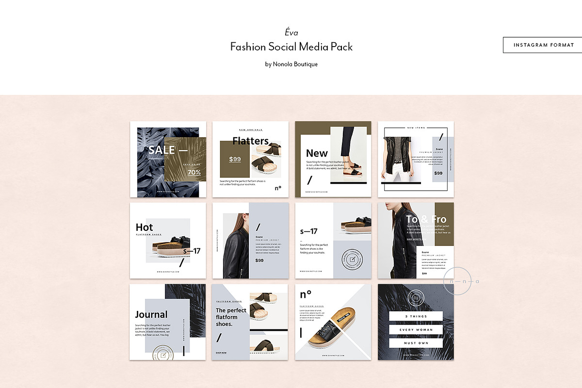 Fashion Social Media Pack • Éva, a Social Media Template by Nonola (Photo 11 of 13)
