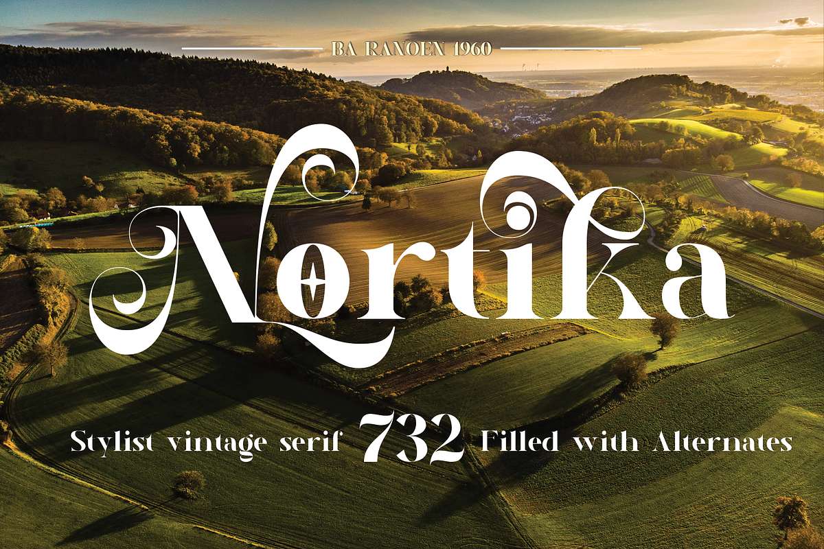 Nortika Serif Vintage Display, a Serif Font by LuhopCreative (Photo 1 of 13)