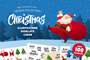 Christmas design collection, a Decorative Illustration by Olga Proz (Thumbnail 1 of 11)