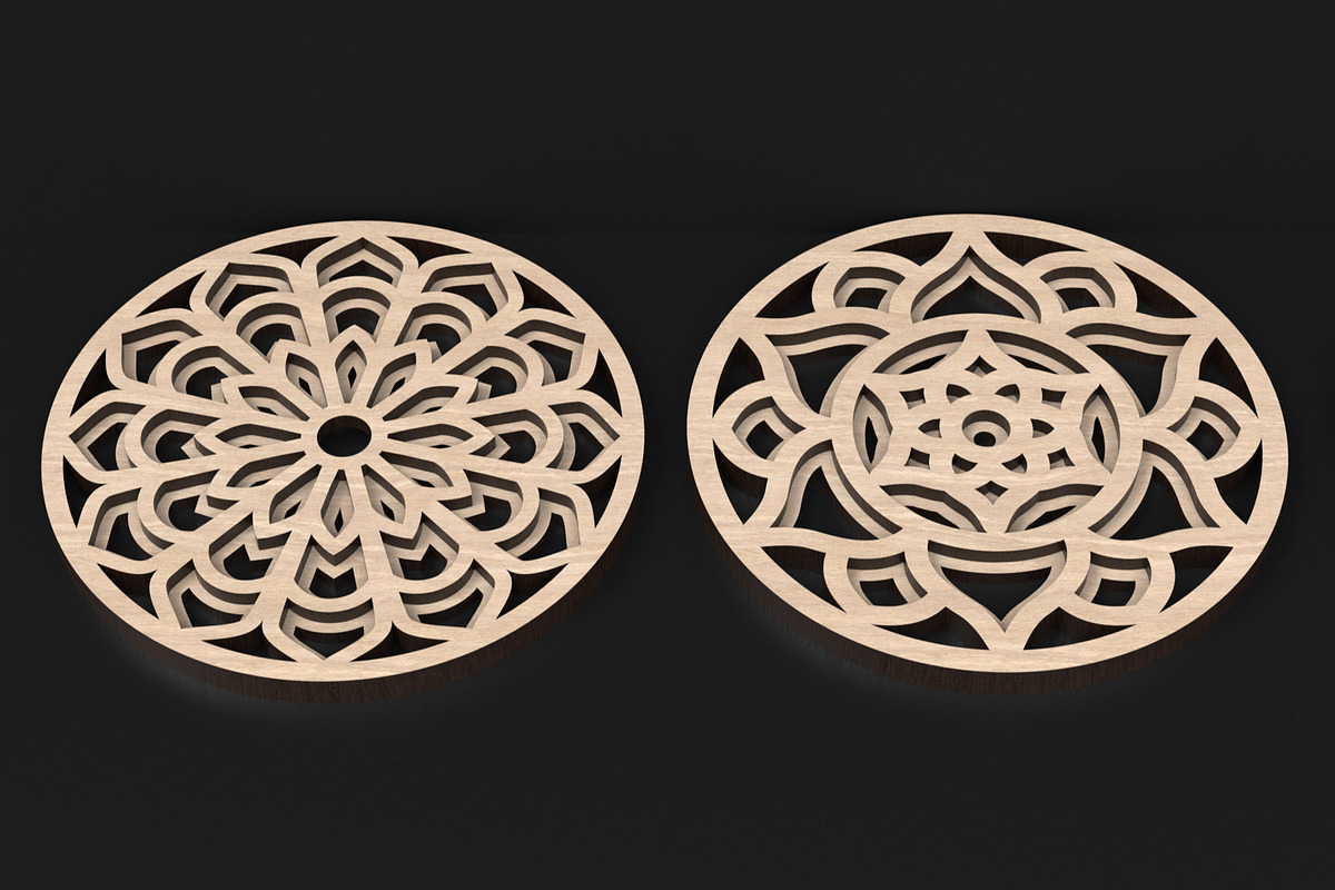 Boxed Mandala Coaster Set, an Object Graphic by ThemeXDigital (Photo 6 of 9)