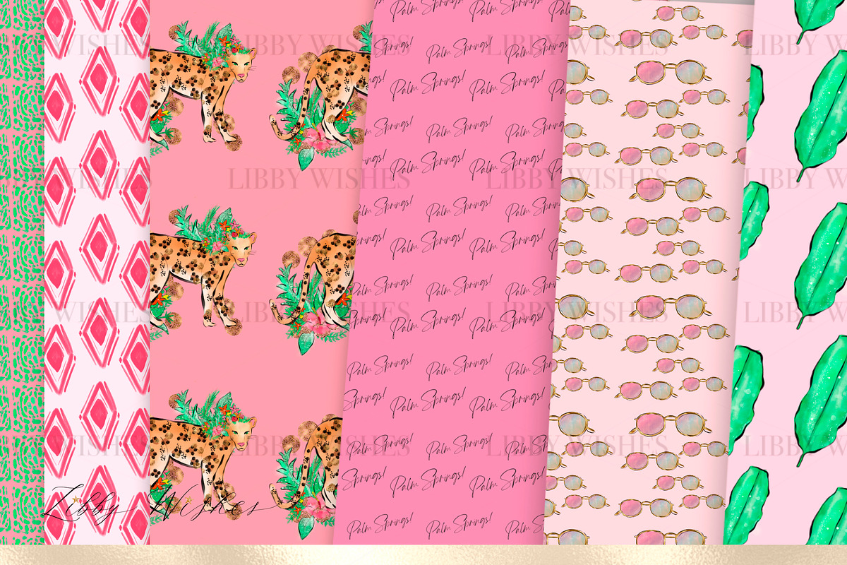 Tropical Palm Springs Patterns, a Pattern Graphic by Libby Wishes (Photo 7 of 12)