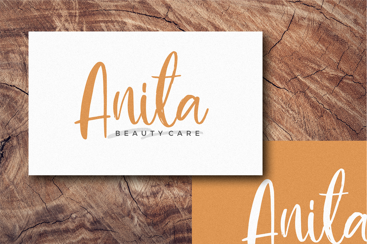 Blushon Brush Script, a Script Font by 24Design Studios (Photo 4 of 9)