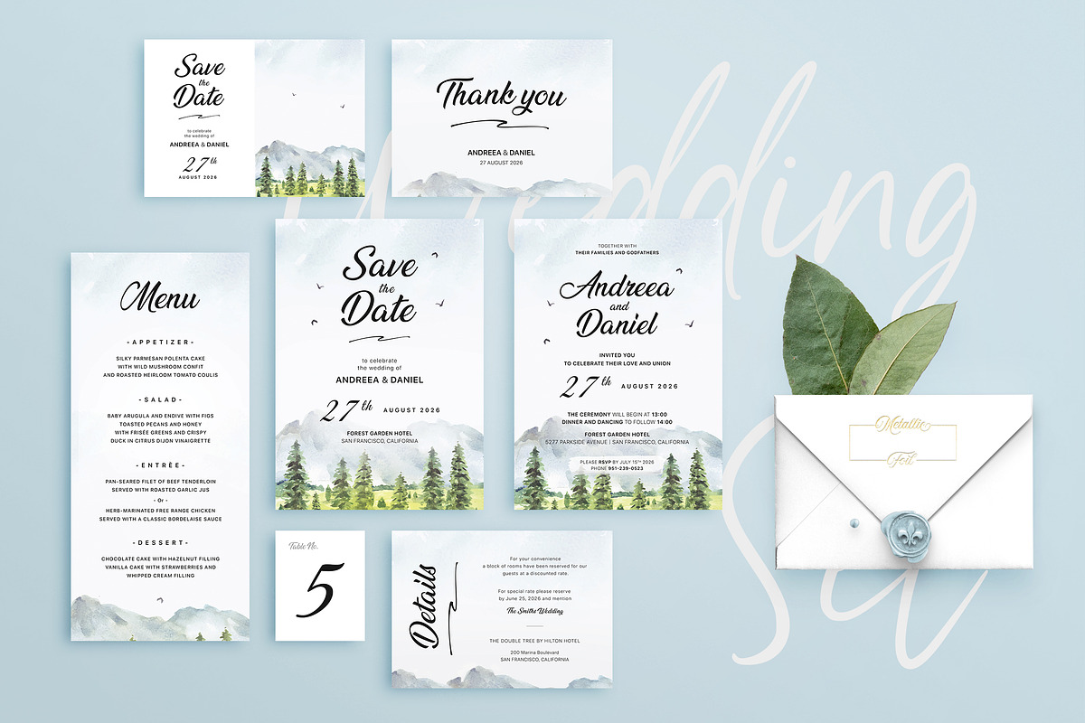 Wedding Invitation, an Invitation Template by Human Made (Photo 1 of 5)