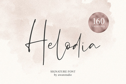Helodia Signature Font