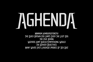 Aghenda Font