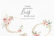 Dusty Roses Boho Watercolor, an Object Illustration by Olga Koelsch (Thumbnail 9 of 13)