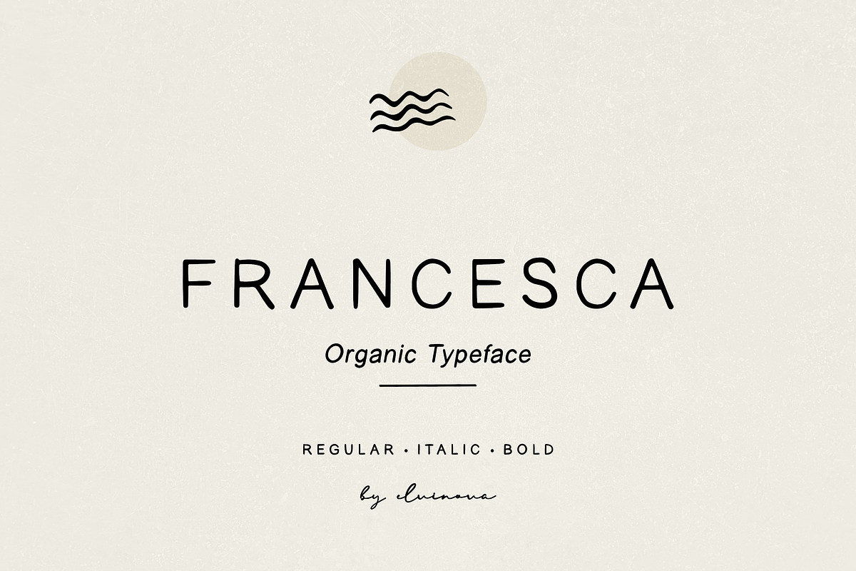 Francesca Handlettered Sans, a Sans Serif Font by elvinova (Photo 1 of 6)