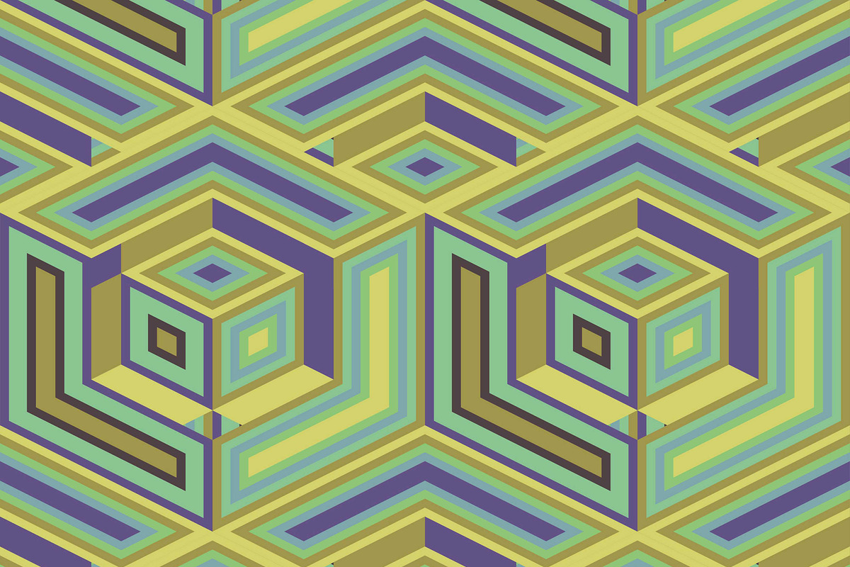 retro 3d cubes background, a Pattern Graphic by AAN Seamless Shop (Photo 1 of 3)