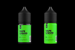 Vape Dropper Bottle Mockup 30ml