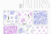 Hydrangea inspiration watercolor set, an Object Illustration by ArtMaslyana (Thumbnail 5 of 8)