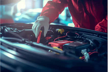 Car mechanic hands. Generate Ai, an Industrial Photo by Ylivdesign