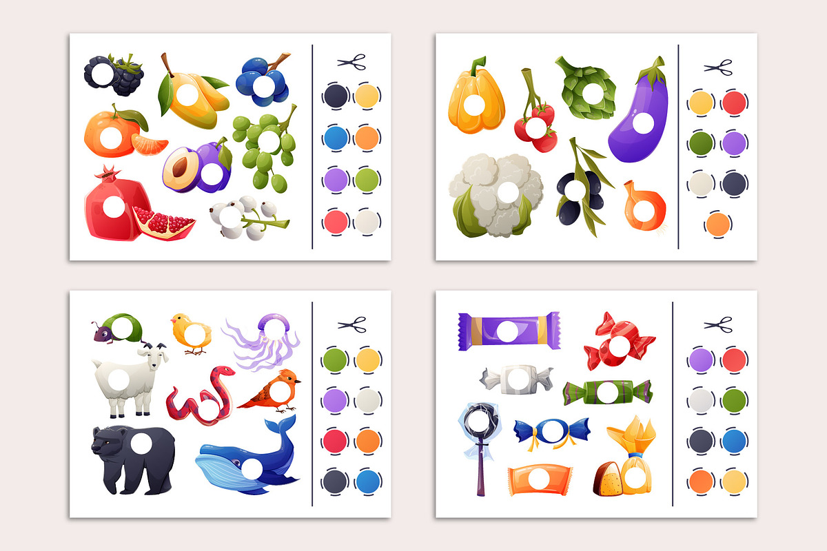 Color matching printables | 18 sheet, a Poster Template by EeKayStore (Photo 2 of 6)