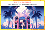 Procreate Retro Pixel Art Brushes, a Brush Add-On by nikiartcorner (Thumbnail 2 of 7)