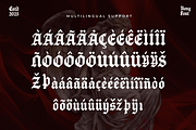 Caldareth - Modern Blackletter Font, a Blackletter Font by overlaytemplates (Thumbnail 5 of 5)