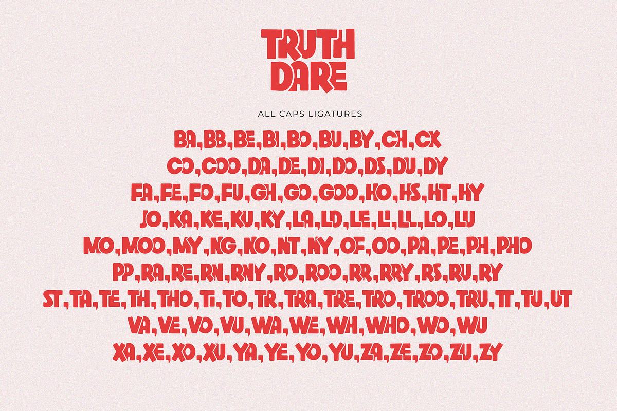Truth Dare - Bold All Caps Font, a Sans Serif Font by Airotype (Photo 11 of 13)