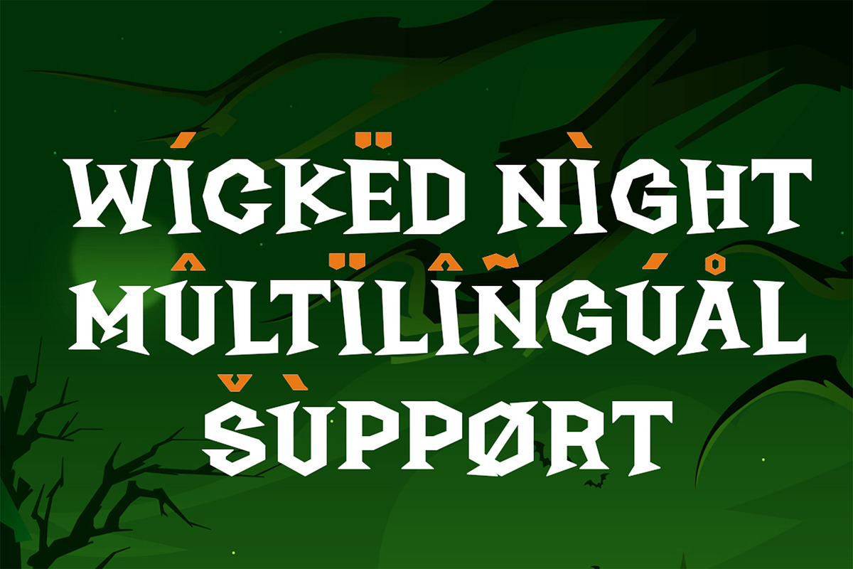 Wicked Night – Spooky Halloween Font, a Font by Pekotype (Photo 5 of 13)