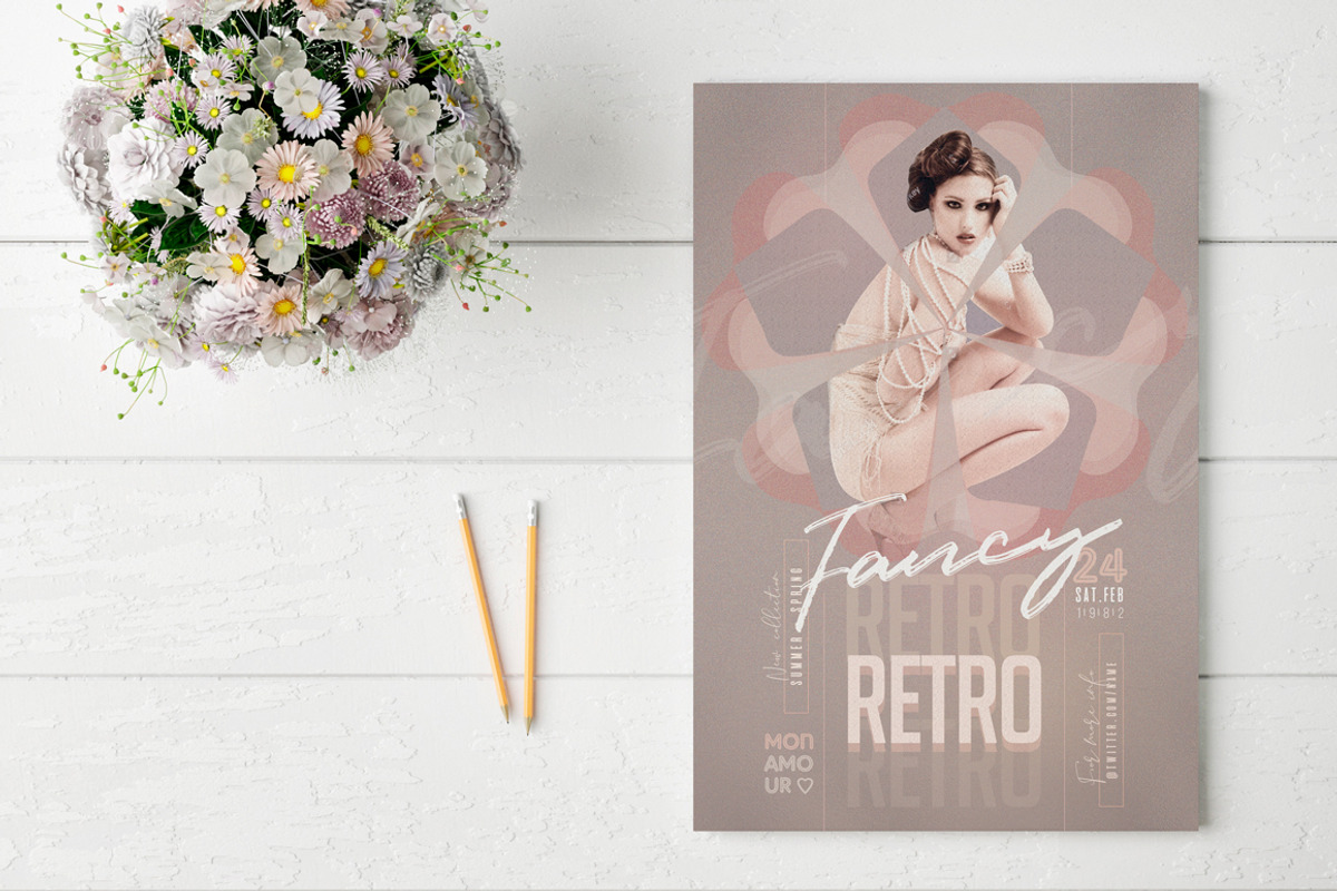 Retro Fancy Flyer Template, a Flyer Template by Touringxx Creative Studio