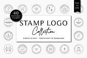 40 Stamp Logos, a Branding & Logo Template by ChicGraphix (Thumbnail 1 of 13)