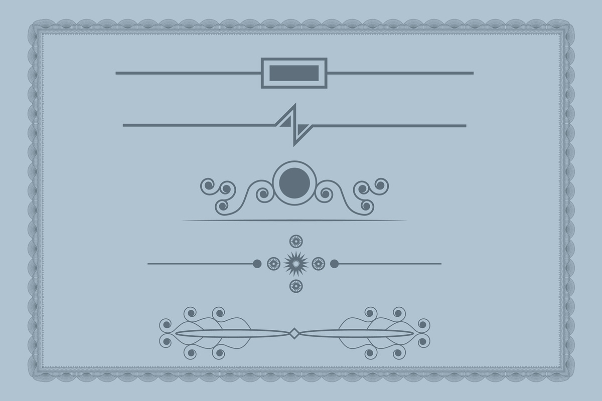 Decorative Floral dividers frames, a Decorative Illustration by Photoshop Action (Photo 6 of 6)
