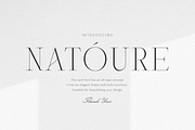 Natoure-All Caps Serif, a Serif Font by DzikrulAulia (Thumbnail 1 of 10)