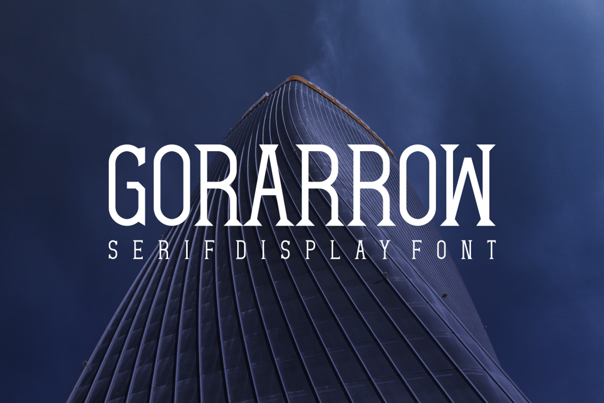 Gorarrow - Font, a Serif Font by artchiles_design (Photo 3 of 5)