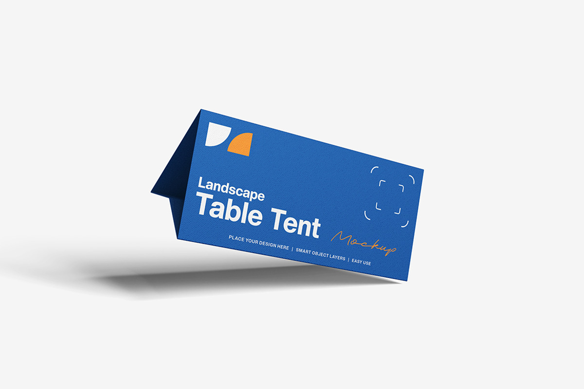 Landscape Table Tent Mockup, a Product Mockup by Indah (Photo 5 of 6)