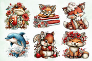 Whimsical Summer Animal Clipart, an Animal Illustration by Creative Art (Thumbnail 4 of 8)