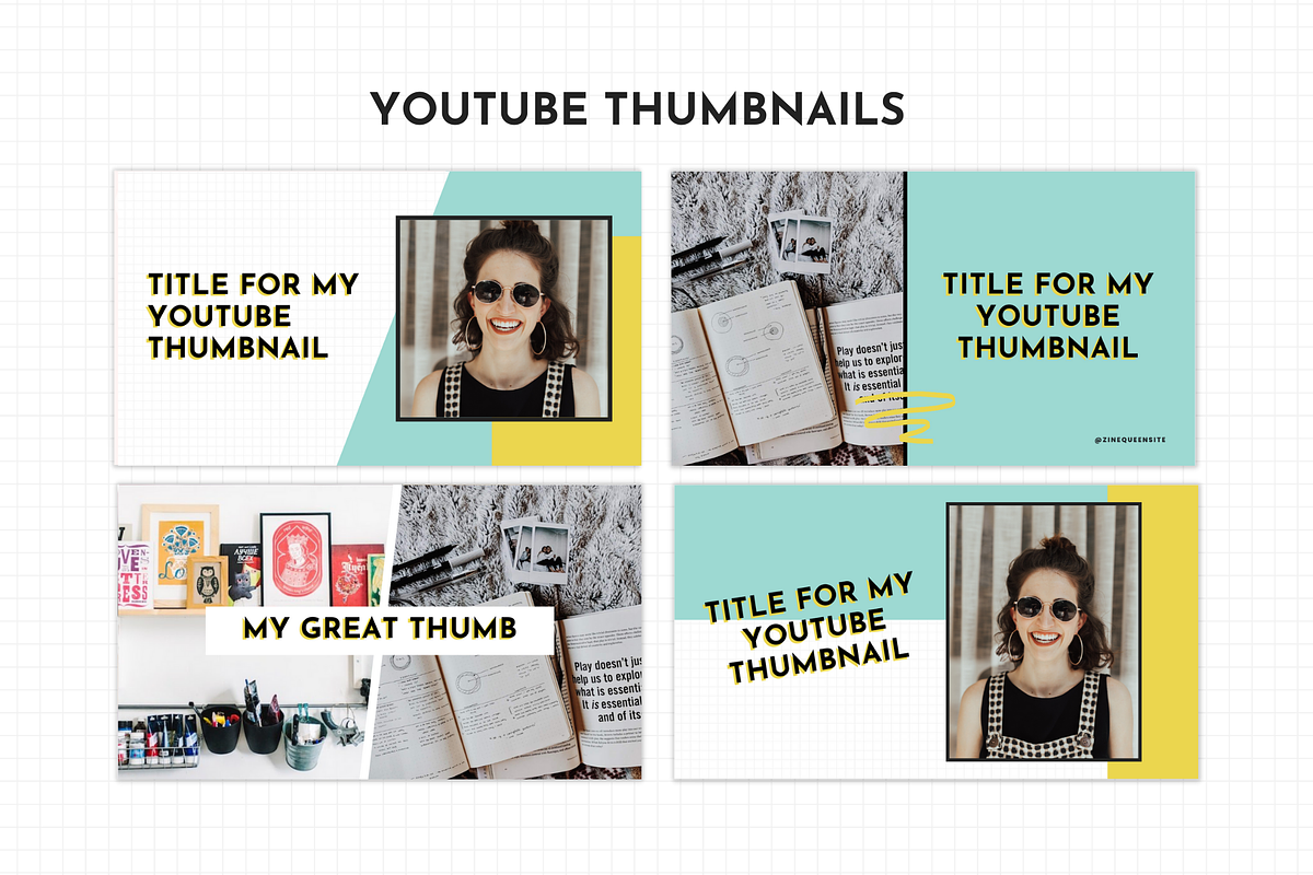 Yellow YouTube Branding Kit Canva, a Social Media Template by ltsdesigns (Photo 2 of 5)
