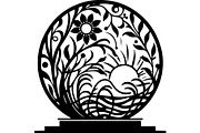 Vintage Floral Vector Pack, an Object Graphic by abu67222 (Thumbnail 12 of 13)