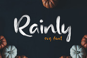 Rainly - Brush & SVG Font, a Script Font by Craft Supply Co. (Thumbnail 2 of 11)