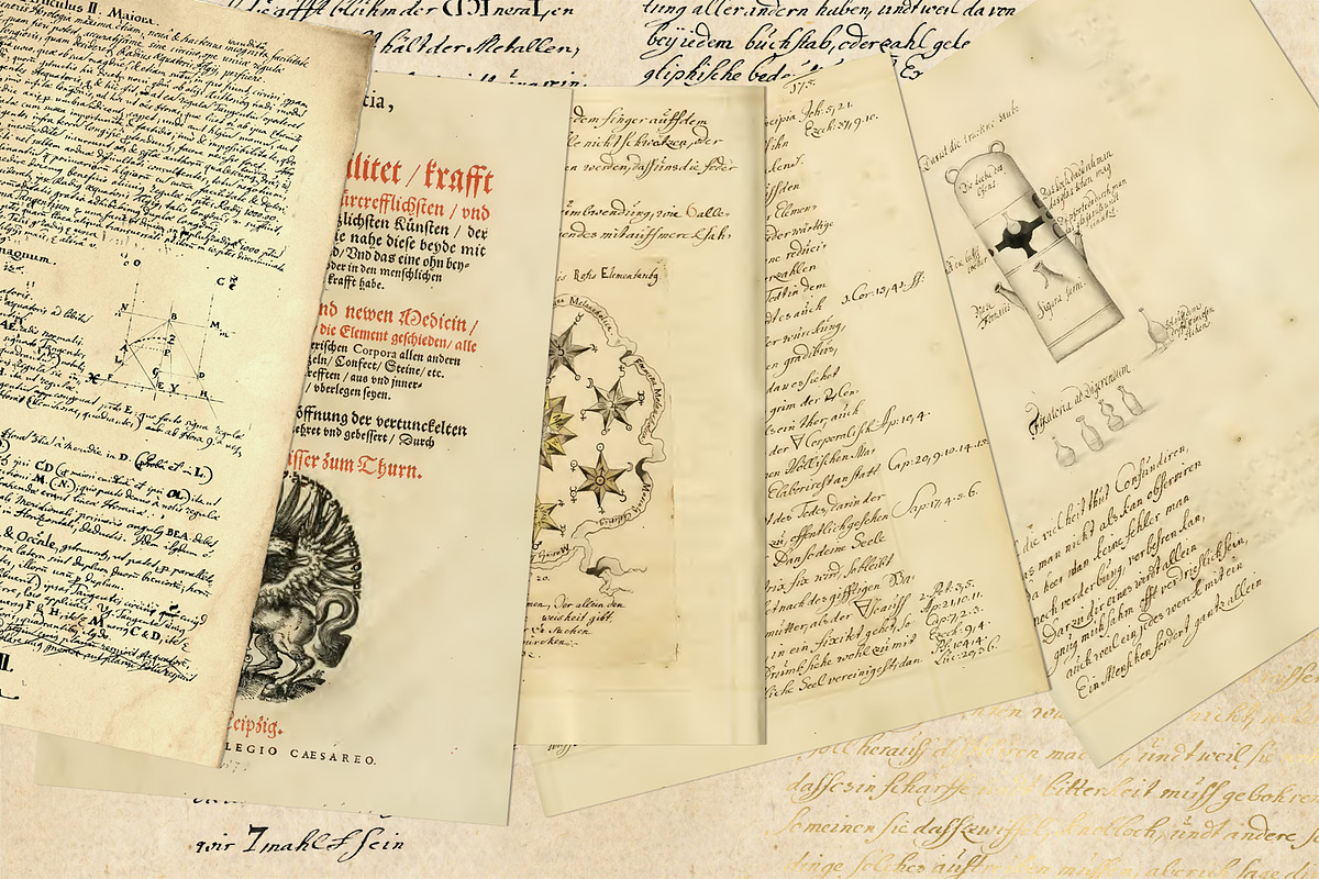Alchemist Grimoire, a Texture Graphic by Digital Curio (Photo 2 of 5)
