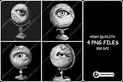 Globe Eye Watcher Geography World, a Background Graphic by LaseredNinja (Thumbnail 1 of 7)