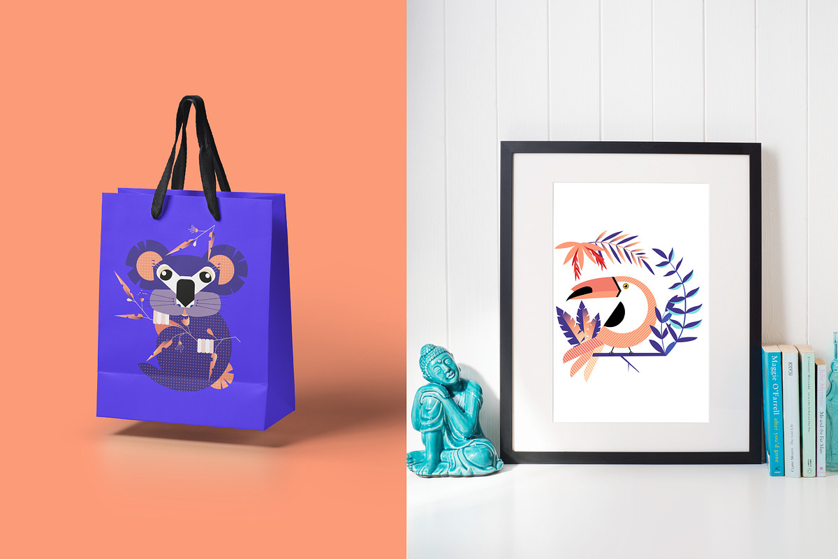 Geometric animals and birds, an Animal Illustration by TashaDraw (Photo 9 of 10)