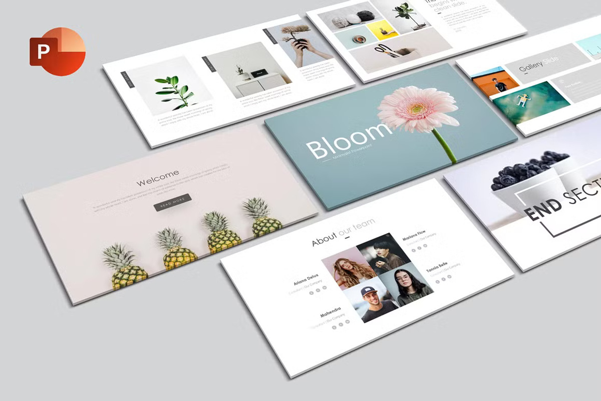 Bloom Powerpoint Template, a Presentation Template by GearShift (Photo 1 of 7)