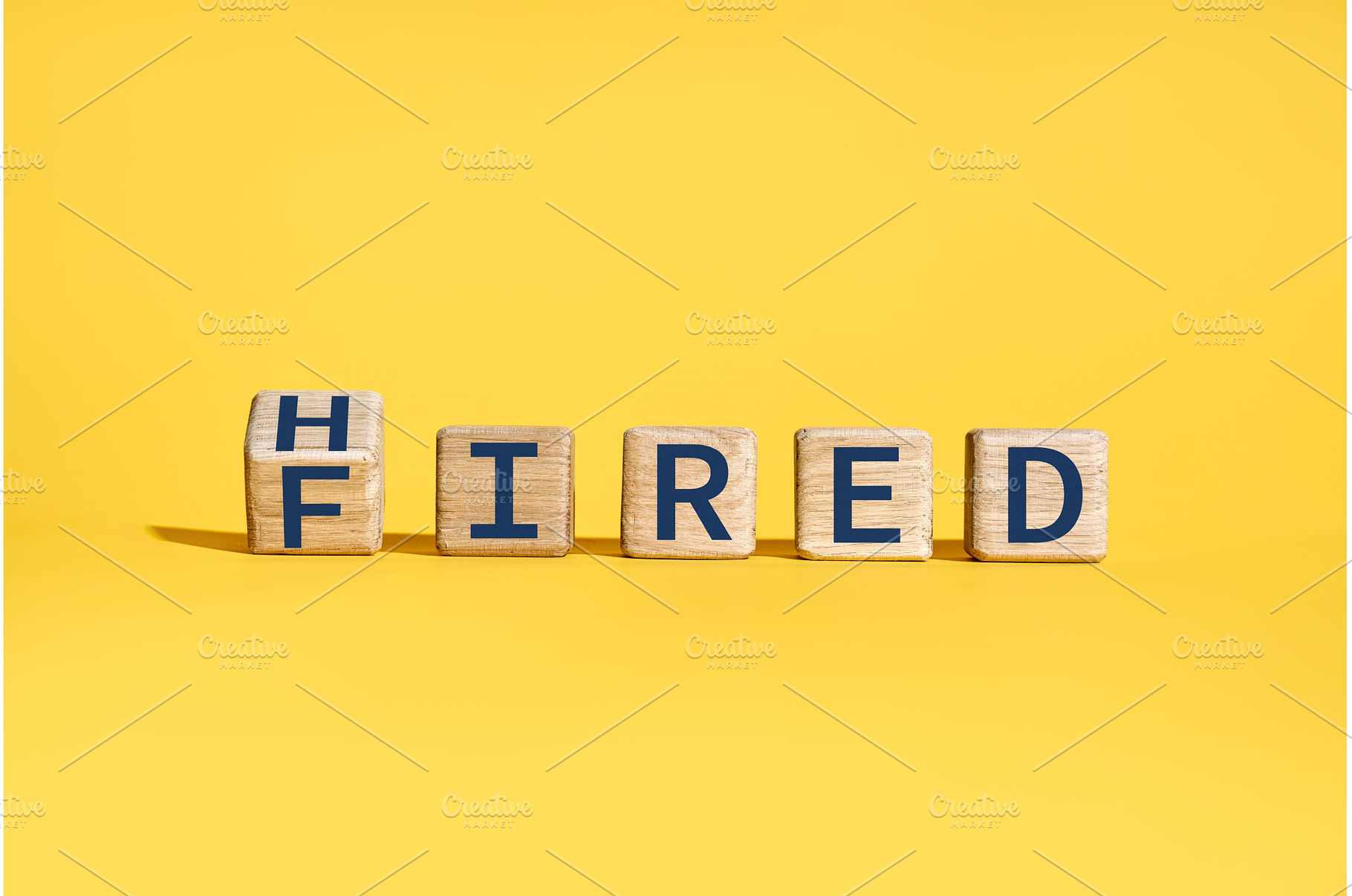 Flipping wooden cube blocks with, a Business Photo by Gladkov photography